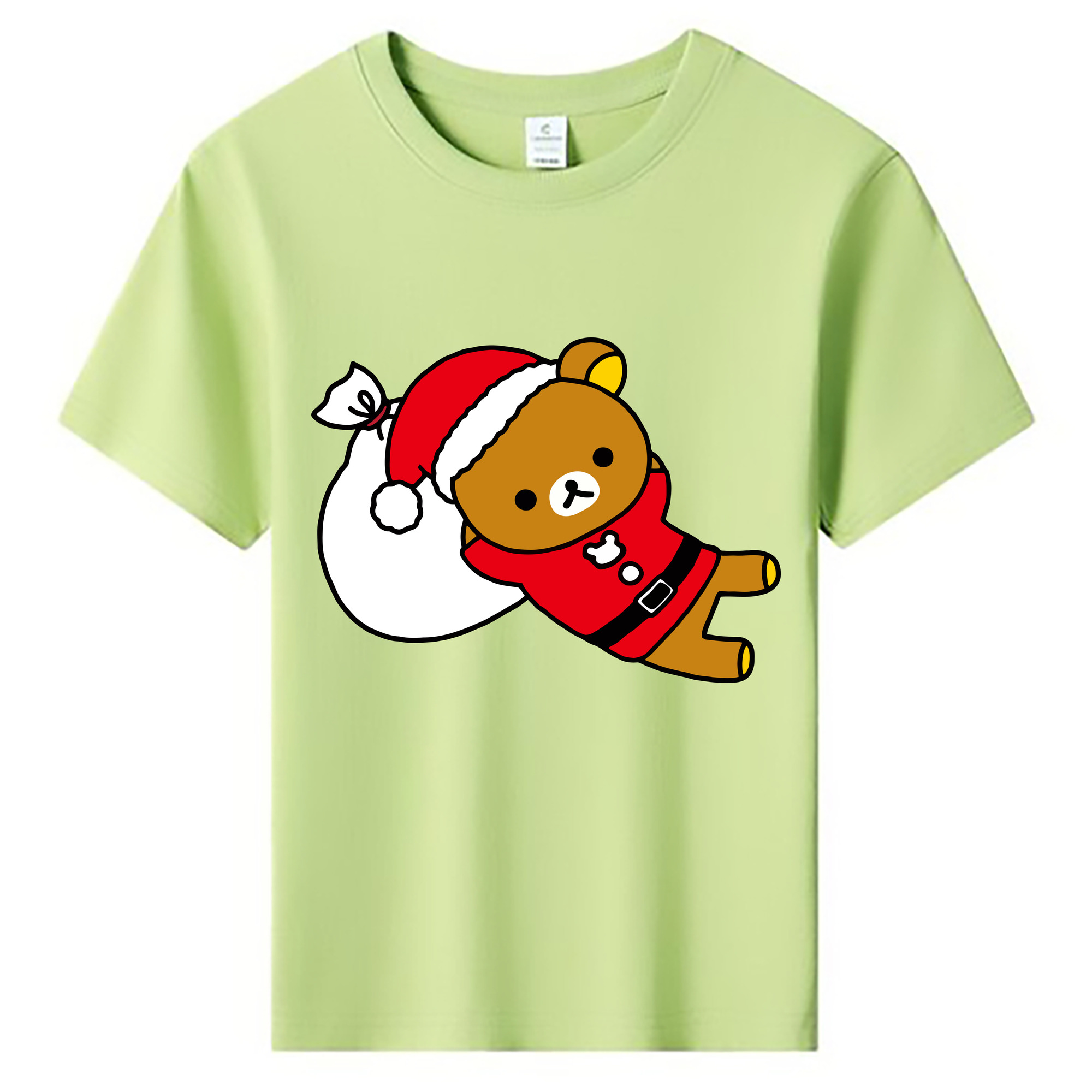 （画像用） リラックマ リラックマ キイロイトリ Rilakkuma Korilakkuma Kiiroitori 綿100％キッズTシャツ（フロントプリント）